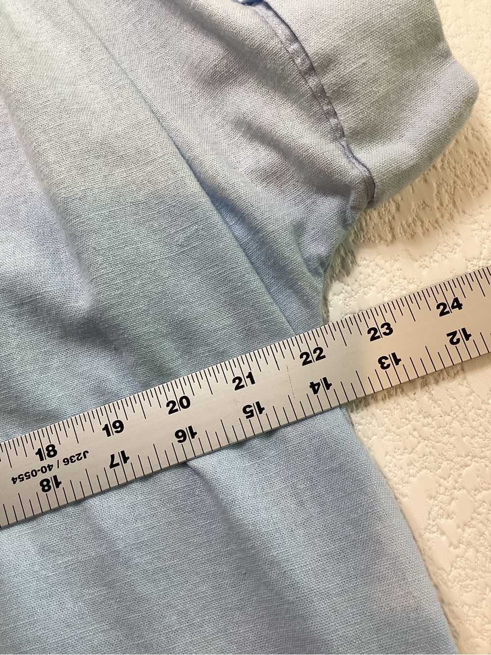 Well Worn Maggie Linen Blend Shirt Dress Pale Blue Button Front Coastal Large - Picture 10 of 12
